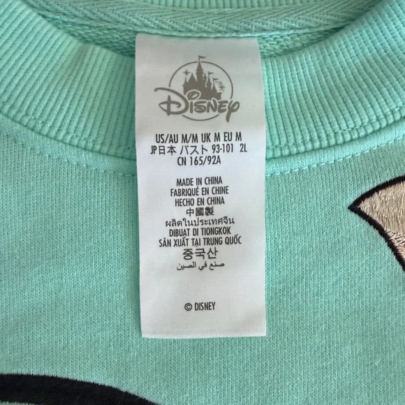 NWT Walt Disney World fox and the Hound graphic teal crewneck sweatshirt - Picture 5 of 8